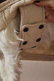 Beige Turtleneck Coat FAWN