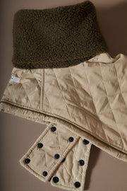 Dachshund Beige Turtleneck Coat FAWN