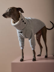Italian Greyhound / Whippet Grey Quilted Sweater OSLO