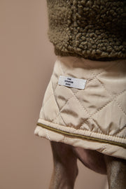 Italian Greyhound / Whippet Beige Turtleneck Coat FAWN