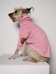 Standard Pink Ribbed Sweater with Patches MIST