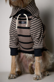 Standard Taupe and Black Striped Sweater LINE