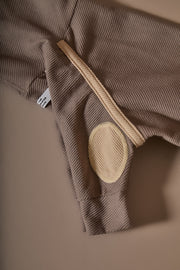 Italian Greyhound / Whippet Taupe Turtleneck Sweater with Patches CAIRO