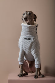 Italian Greyhound / Whippet Grey Quilted Sweater OSLO
