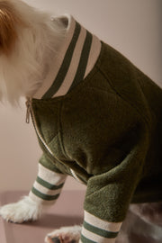 Green Quilted Bomber Jacket MOSS