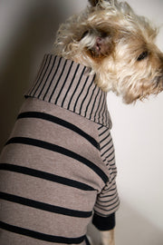 Standard Taupe and Black Striped Sweater LINE