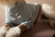 Dust Blue Waffle Sweater GRAIN