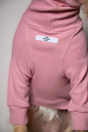 Standard Pink Ribbed Sweater with Patches MIST