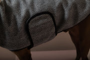 Italian Greyhound / Whippet Gray Herringbone Jacket TWILL