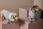 Dachshund Grey Quilted Sweater OSLO
