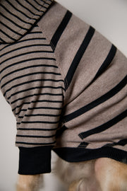 Standard Taupe and Black Striped Sweater LINE