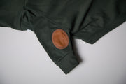 Standard Olive Green Ribbed Sweater with Patches MIST