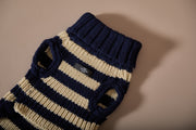 Dachshund Striped Knit Sweater KYRA