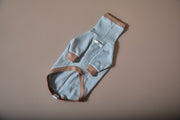 Dust Blue Waffle Sweater GRAIN