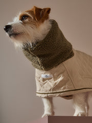 Beige Turtleneck Coat FAWN