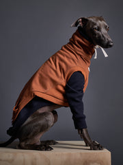 Italian Greyhound / Whippet Terracotta Turtleneck Vest MELROSE