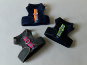 Black Neoprene Harness with Reflective Neon Stripe CHROMA