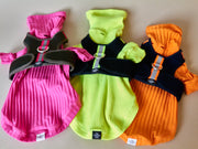 Black Neoprene Harness with Reflective Neon Stripe CHROMA